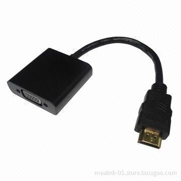 HDMI Male to VGA Female Adapter Cable, On-chip HDMI Receiver with Equalizer